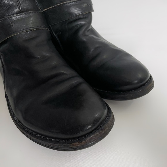 FIORENTINI + BAKER Black Eternity Boots 3 Buckle Artisan Leather Size EU 37 US 7 - Picture 9 of 16